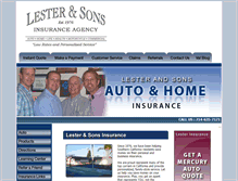 Tablet Screenshot of lesterinsurance.com